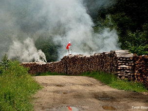 Wypały węgla drzewnego Retorty, wypały i miejsca po dawnych wypałach węgla
