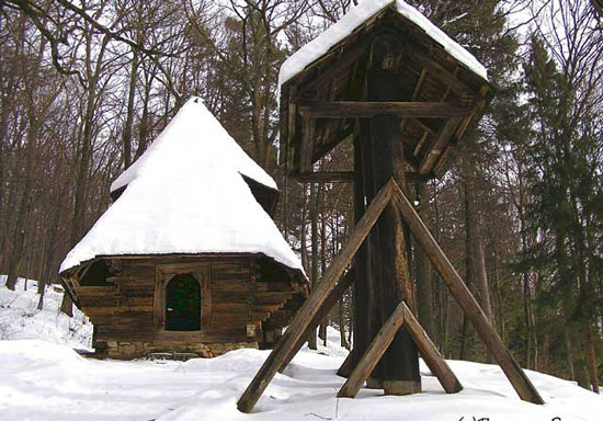 Cerkiew z Rosolina zimą