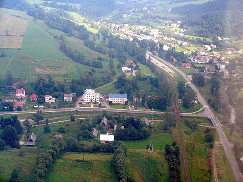 Soneczne Wzgrze Komacza z lotu ptaka