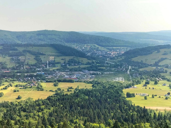 Holica, widok na Ustrzyki Dolne