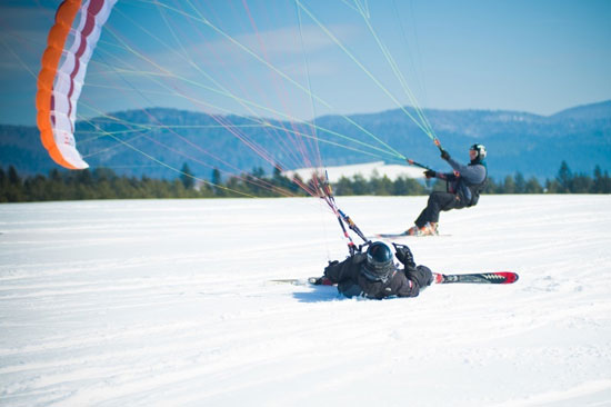Snowgliding w Bieszczadach