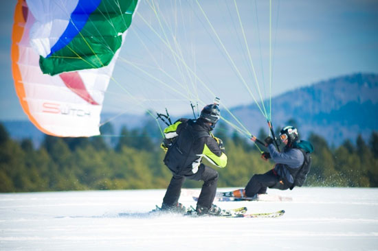 Snowgliding w Bieszczadach