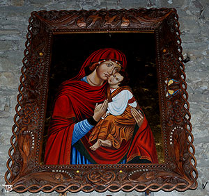 Łopienka, cerkiew - Ikona Matki Boskiej