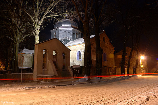 Cerkiew w Baligrodzie zimą