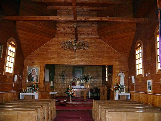 Wnętrze cerkwi w Krościenku