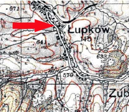 Mapa Łupków WiG