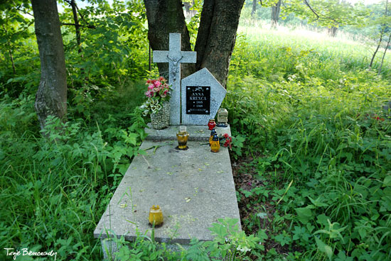 Cmentarz w Radziejowej, nagrobek Anna Krenca