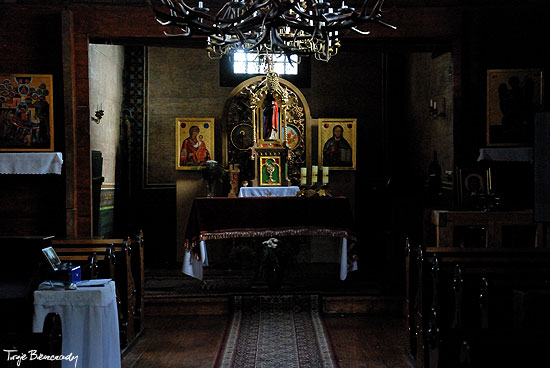 Wnętrze cerkwi w Smolniku