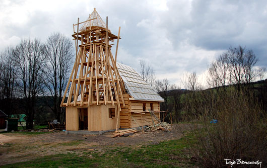 Wola Michowa, budowa kościoła