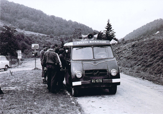 Poczta Bieszczady, mikrobus Nysa