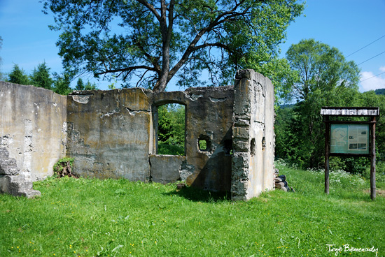 Ruina synagogi w Lutowiskach